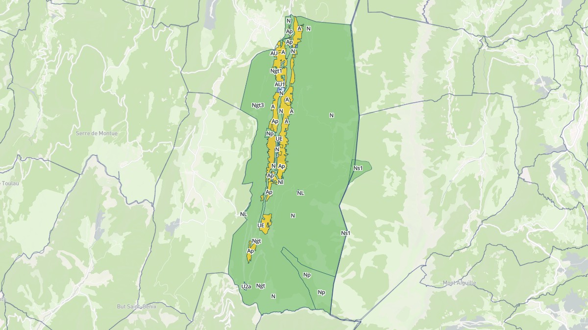 Aperçu cartographique de Saint-Agnan-en-Vercors, centré sur la commune