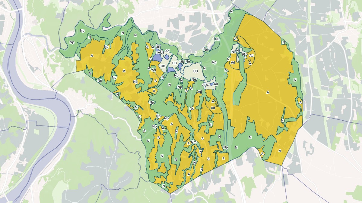 Aperçu cartographique de Saint-Barthélemy-de-Vals, centré sur la commune