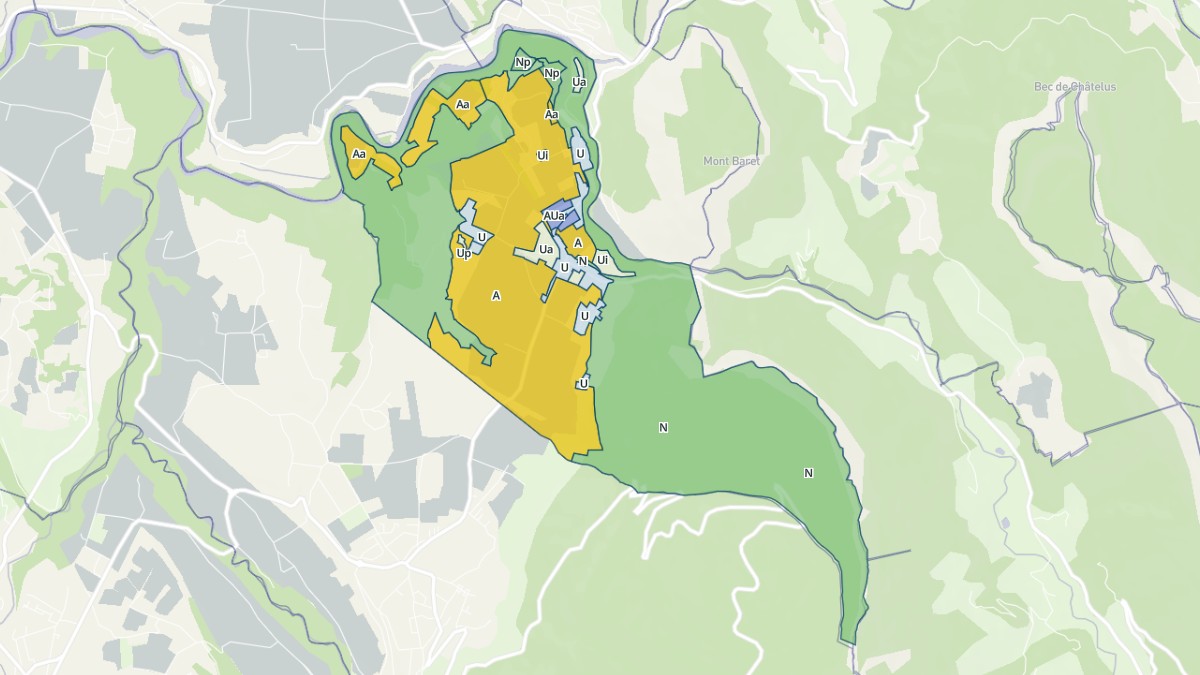 Aperçu cartographique de Sainte-Eulalie-en-Royans, centré sur la commune