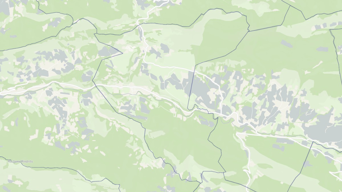 Aperçu cartographique de Sainte-Euphémie-sur-Ouvèze, centré sur la commune