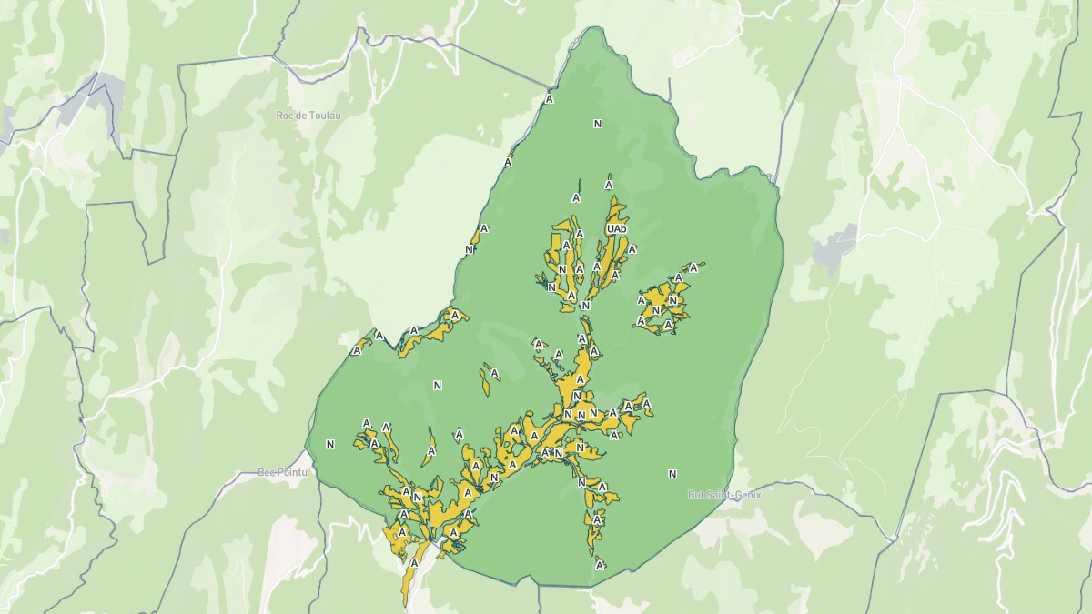 Aperçu cartographique de Saint-Julien-en-Quint, centré sur la commune