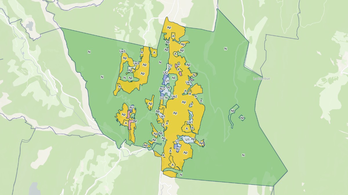Aperçu cartographique de Saint-Martin-en-Vercors, centré sur la commune