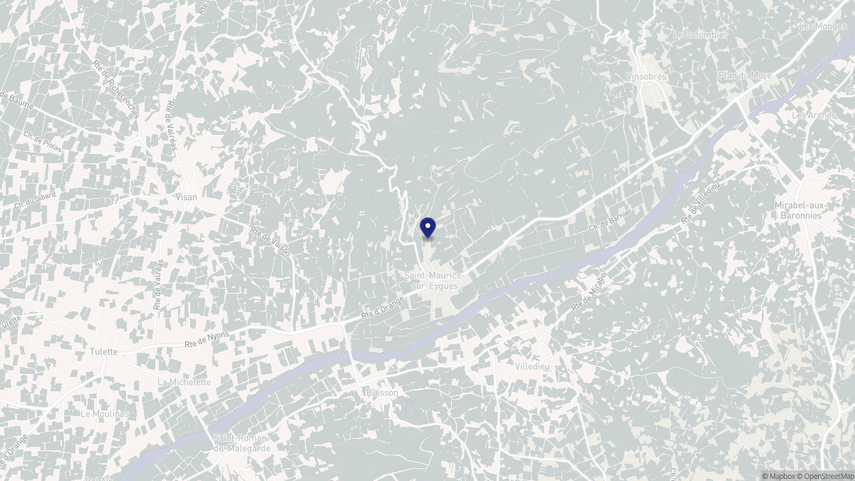 Aperçu cartographique de Saint-Maurice-sur-Eygues, centré sur la commune