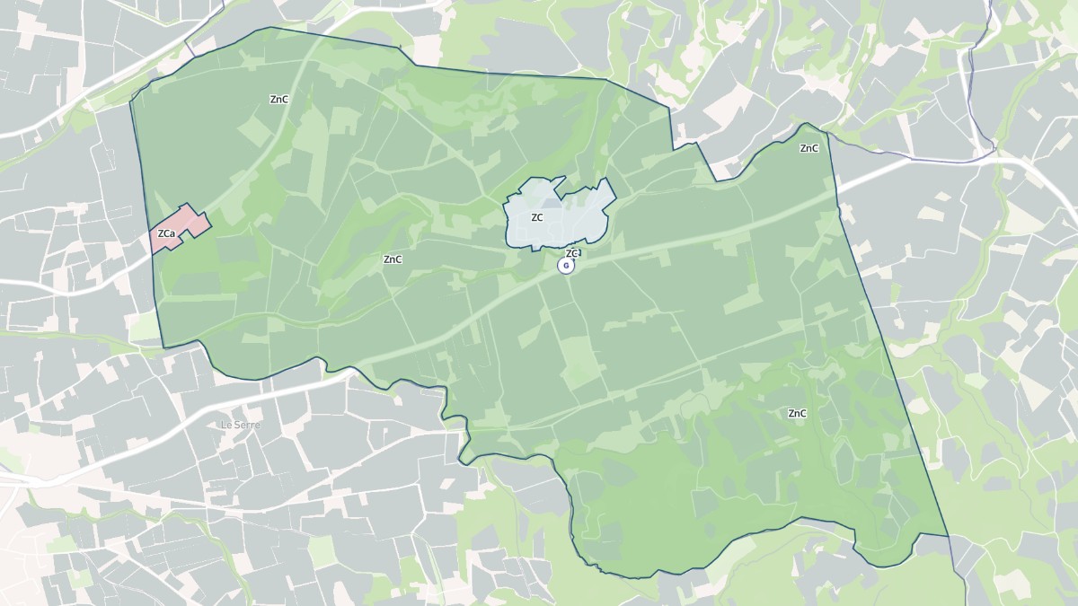 Aperçu cartographique de Saint-Pantaléon-les-Vignes, centré sur la commune