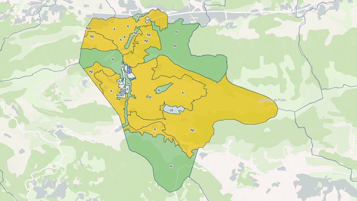Aperçu cartographique de Séderon, centré sur la commune