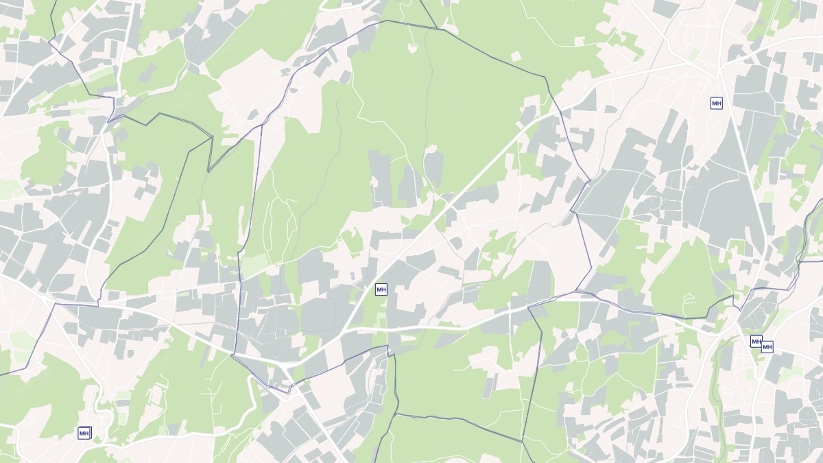 Aperçu cartographique de Solérieux, centré sur la commune