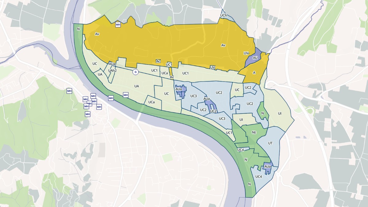 Aperçu cartographique de Tain-l'Hermitage, centré sur la commune