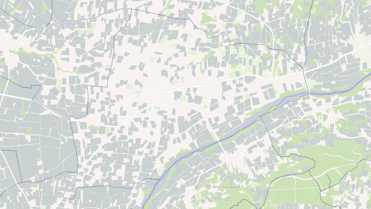 Aperçu cartographique de Tulette, centré sur la commune