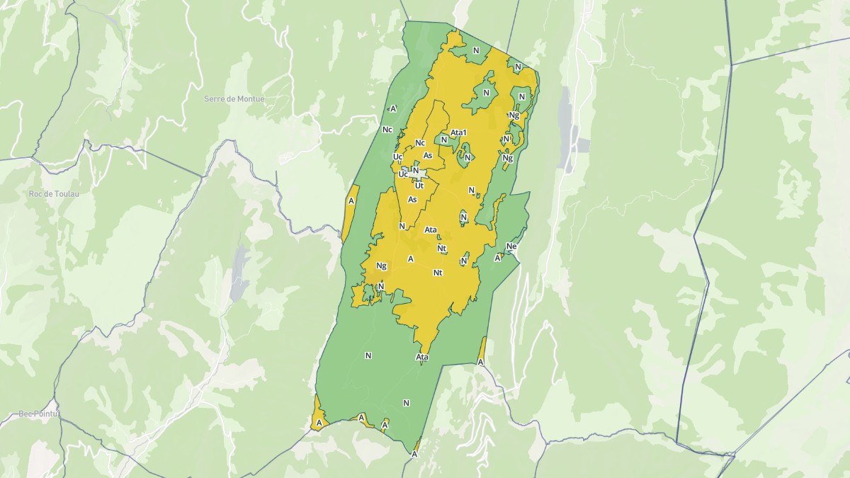 Aperçu cartographique de Vassieux-en-Vercors, centré sur la commune