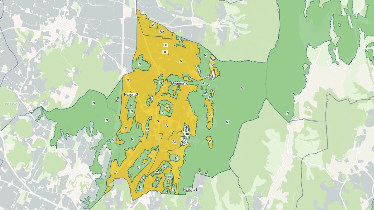 Aperçu cartographique de Vaunaveys-la-Rochette, centré sur la commune