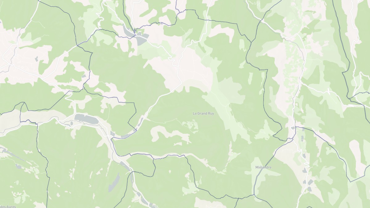 Aperçu cartographique de Vesc, centré sur la commune