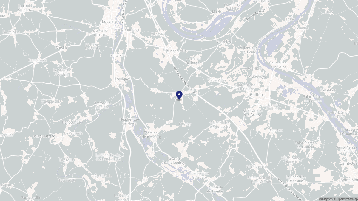 Aperçu cartographique de Ailly, centré sur la commune