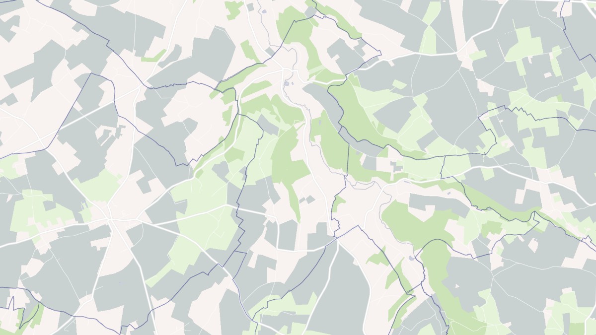 Aperçu cartographique de Asnières, centré sur la commune