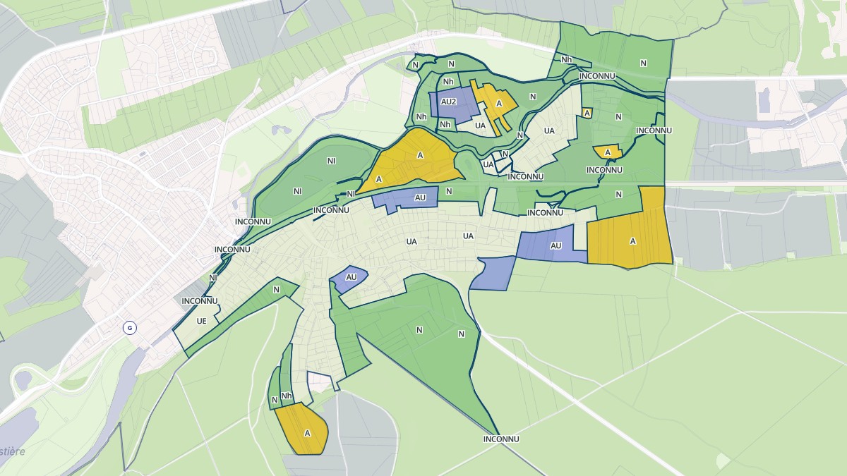 Aperçu cartographique de Aulnay-sur-Iton, centré sur la commune