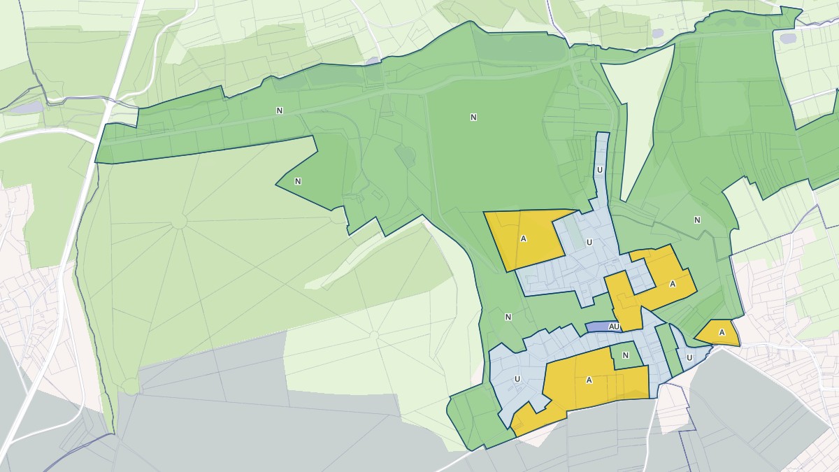 Aperçu cartographique de Le Bec-Thomas, centré sur la commune