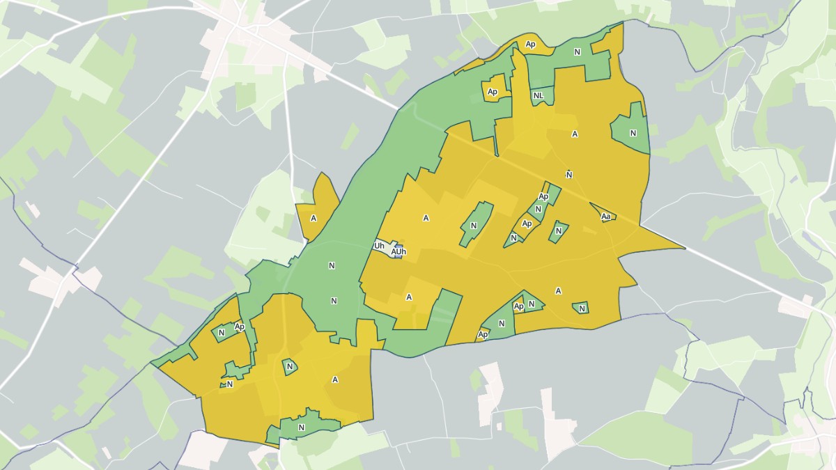 Aperçu cartographique de Bois-Anzeray, centré sur la commune
