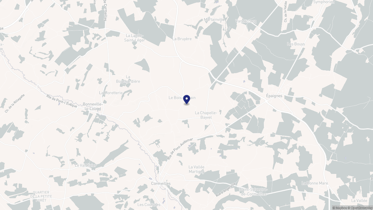 Aperçu cartographique de Le Bois-Hellain, centré sur la commune
