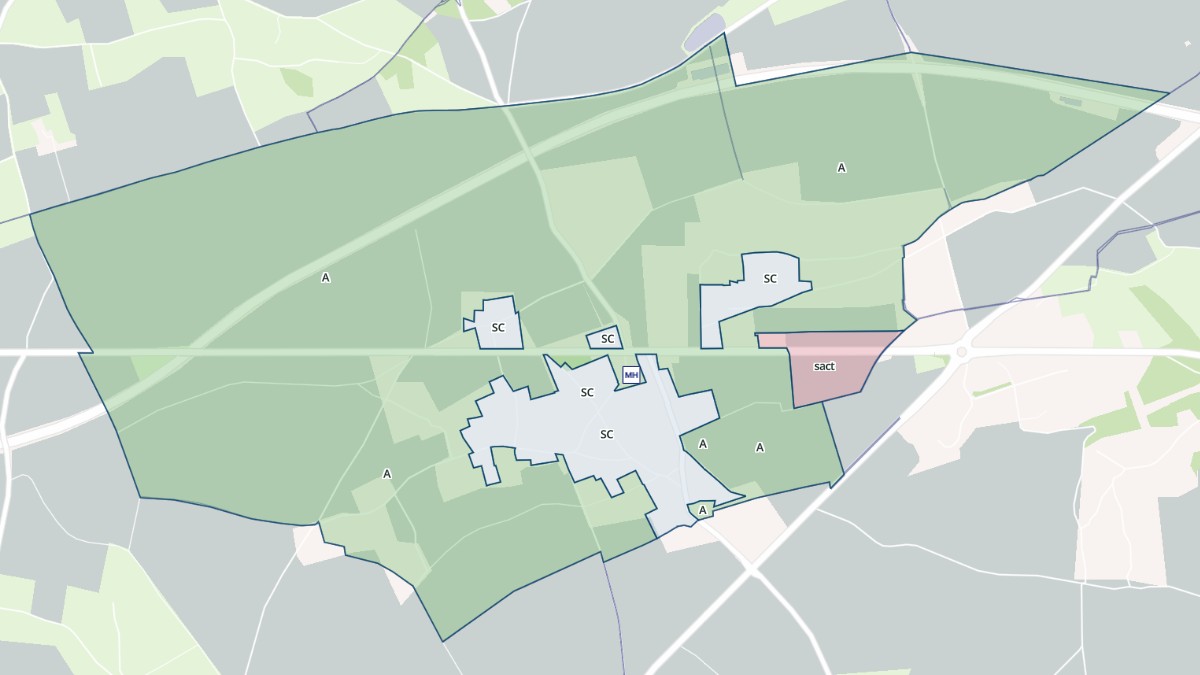 Aperçu cartographique de Boisney, centré sur la commune
