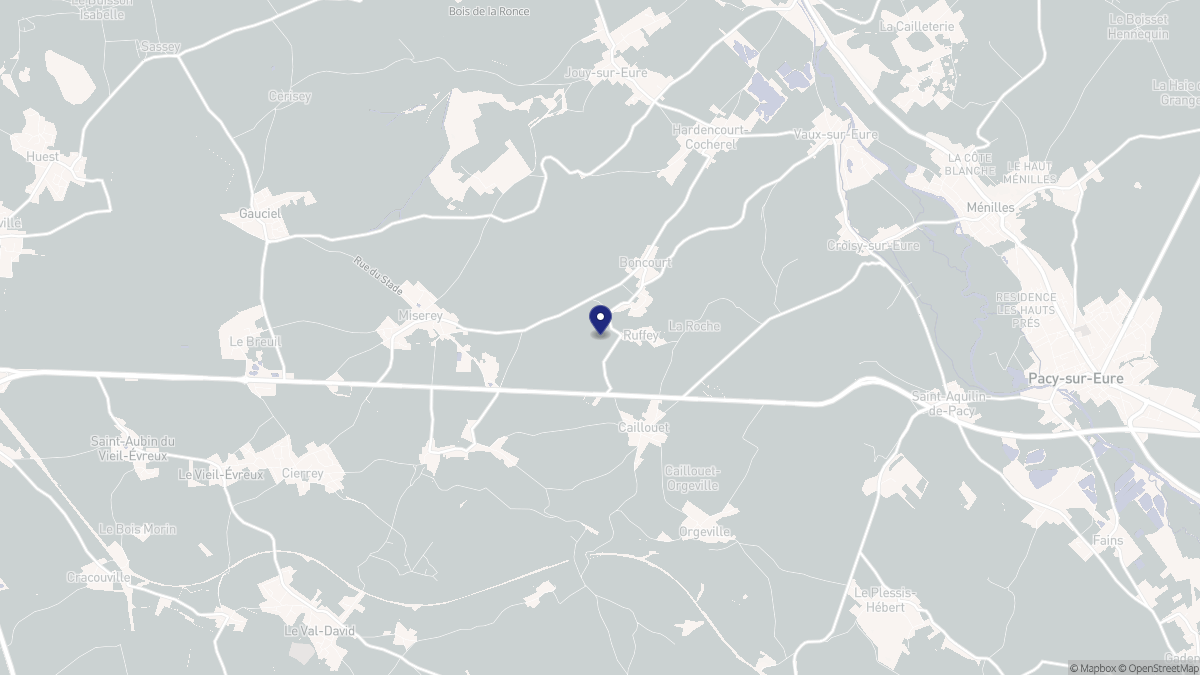 Aperçu cartographique de Boncourt, centré sur la commune