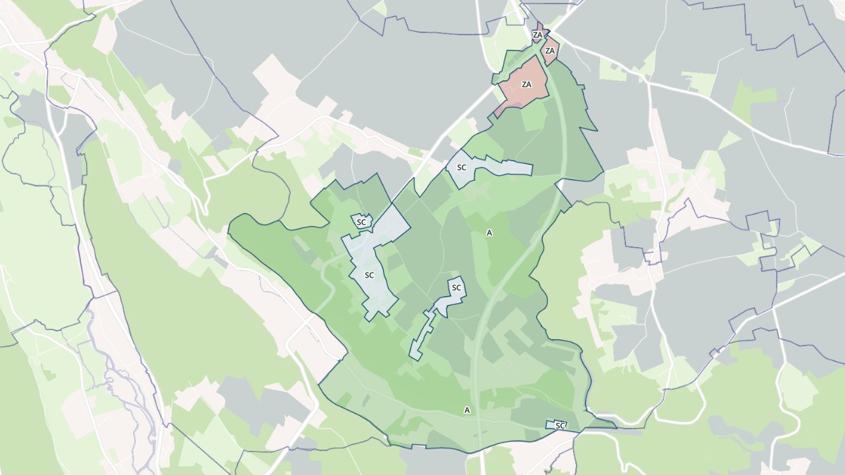 Aperçu cartographique de Bosrobert, centré sur la commune