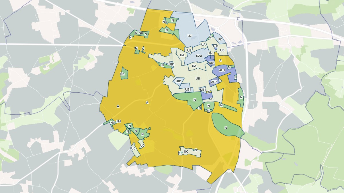 Aperçu cartographique de Bourg-Achard, centré sur la commune