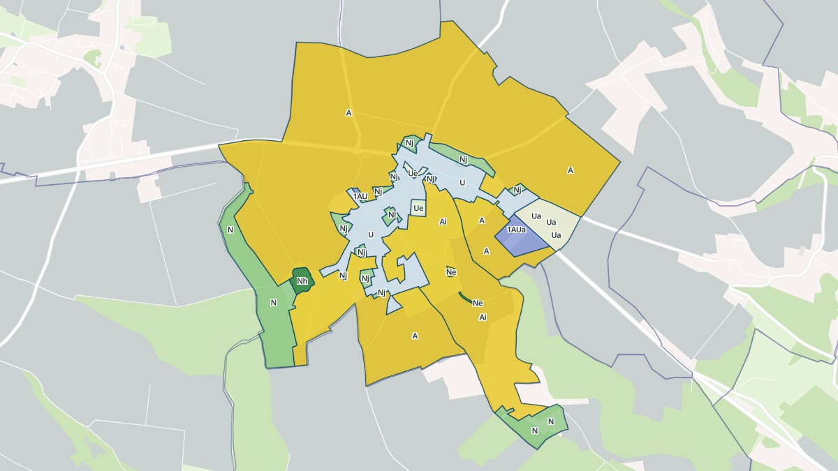 Aperçu cartographique de Bourg-Beaudouin, centré sur la commune