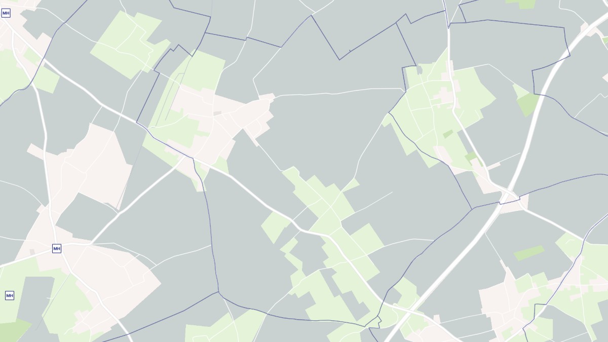 Aperçu cartographique de Bournainville-Faverolles, centré sur la commune