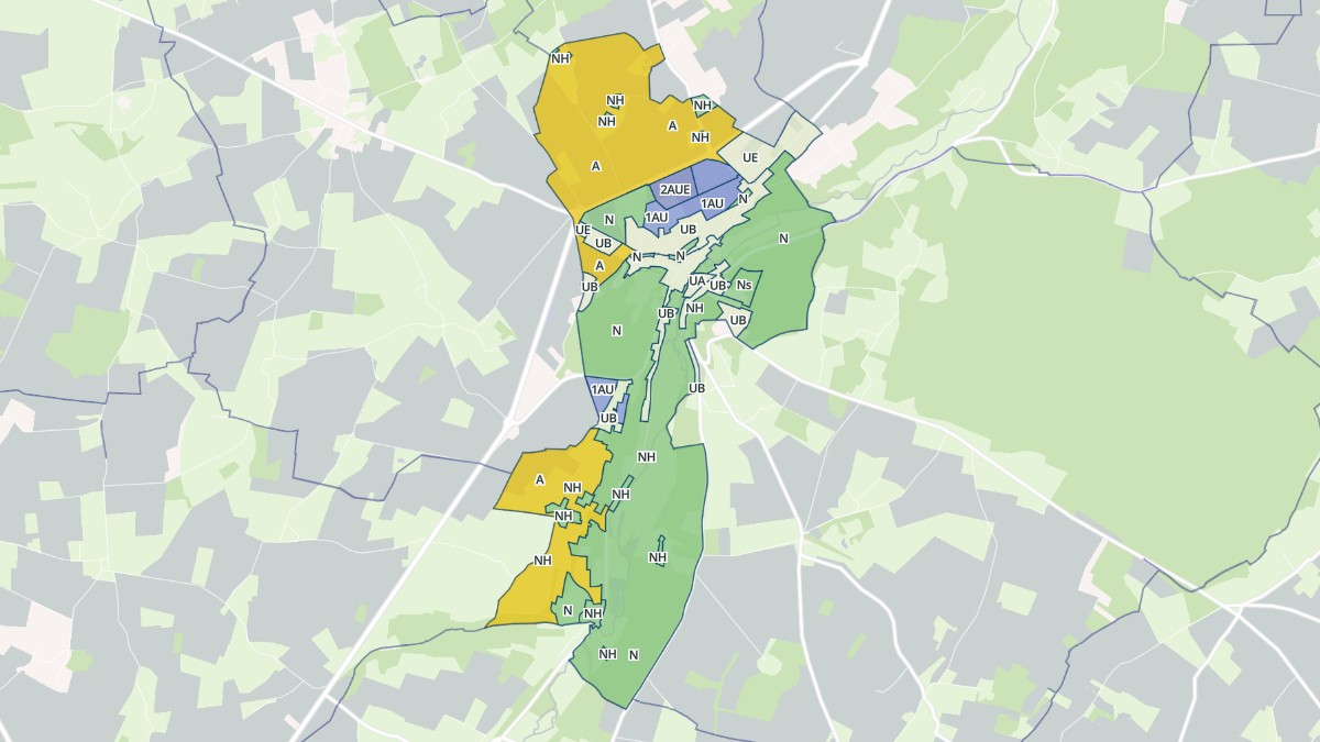 Aperçu cartographique de Broglie, centré sur la commune