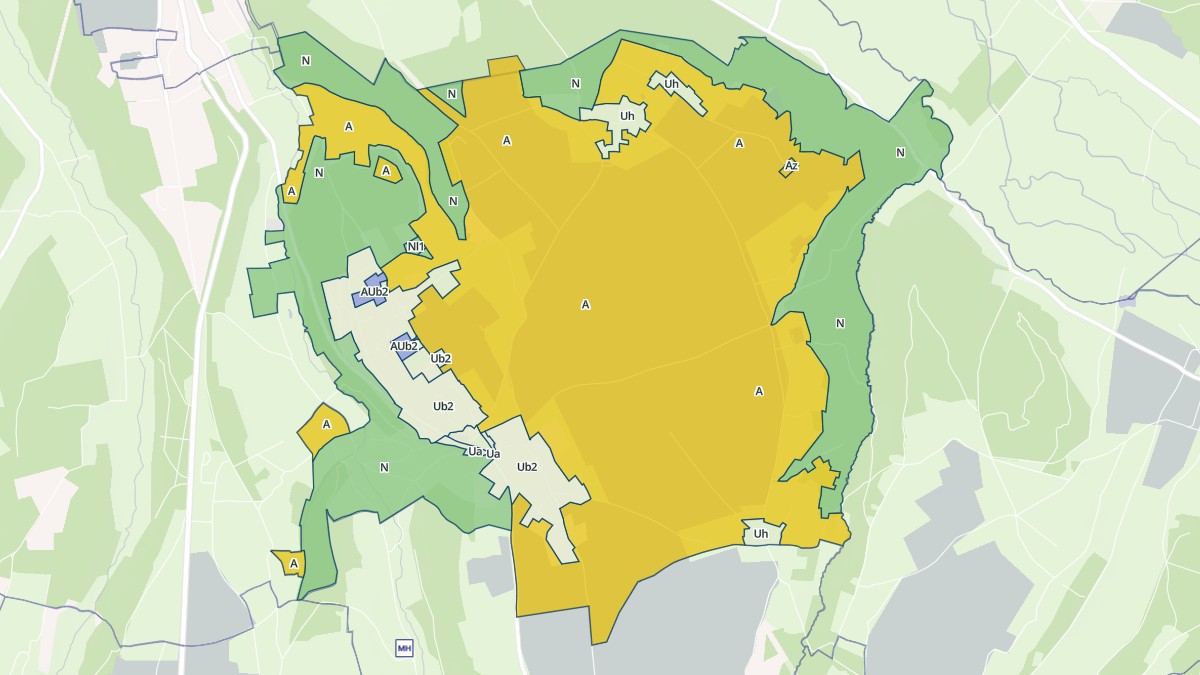 Aperçu cartographique de Campigny, centré sur la commune