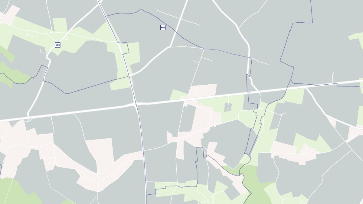 Aperçu cartographique de Cauverville-en-Roumois, centré sur la commune
