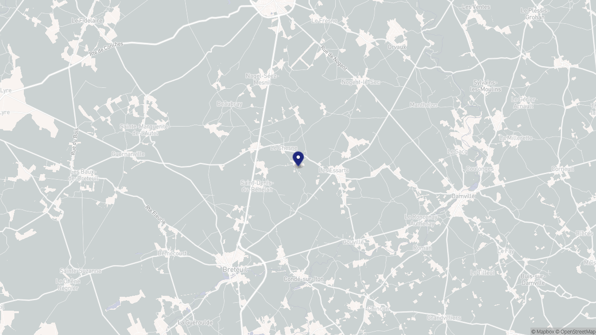 Aperçu cartographique de Marbois, centré sur la commune
