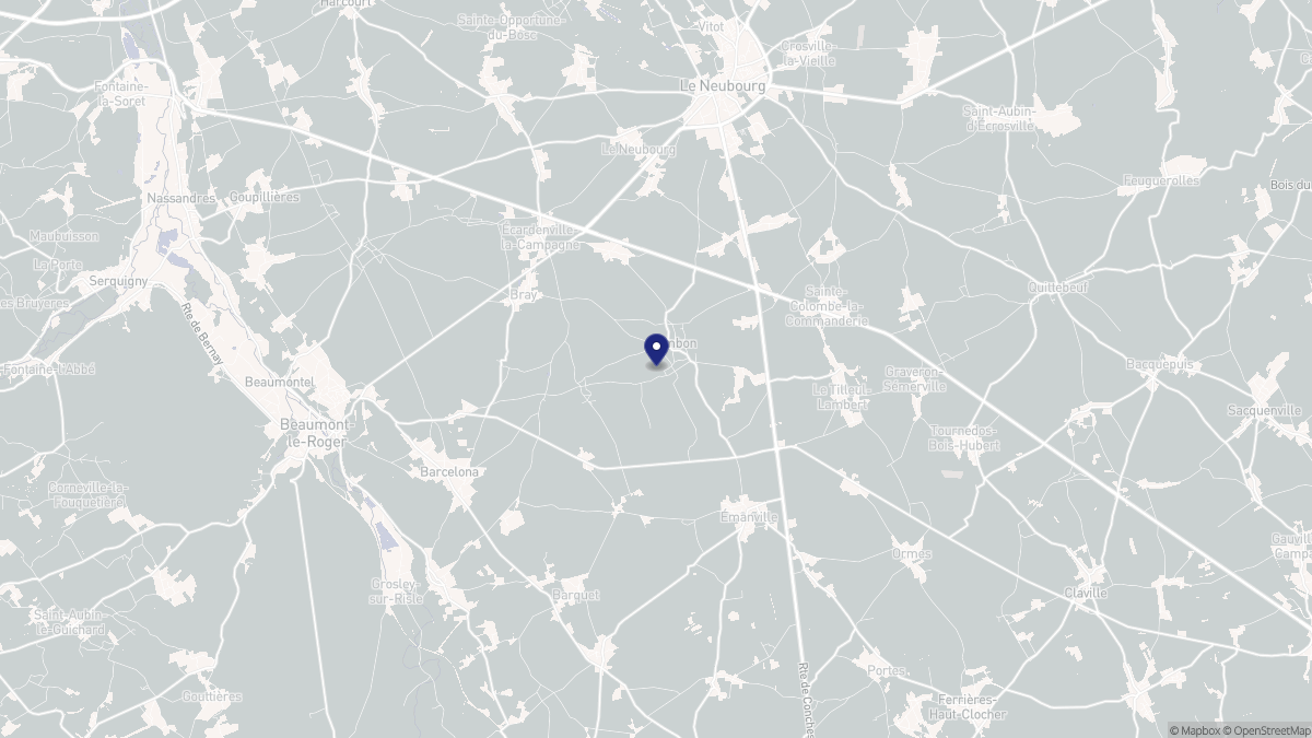 Aperçu cartographique de Combon, centré sur la commune