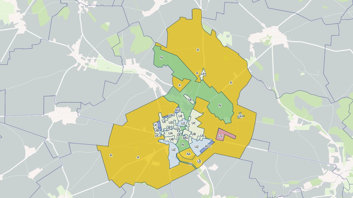 Aperçu cartographique de Étrépagny, centré sur la commune