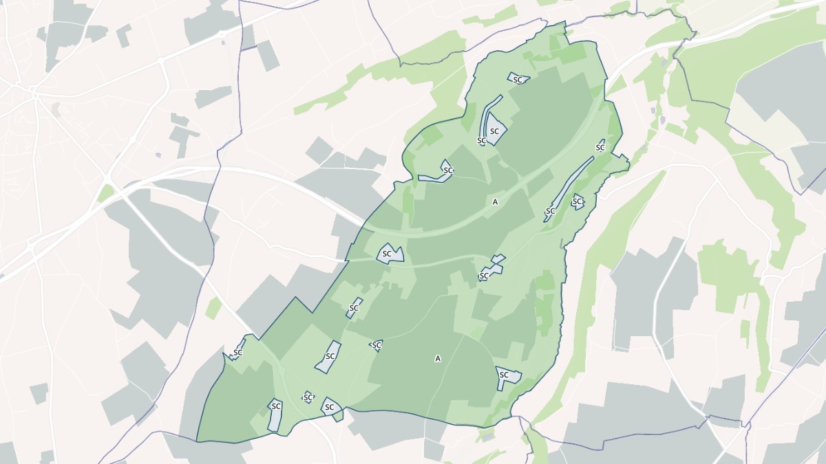 Aperçu cartographique de Fort-Moville, centré sur la commune