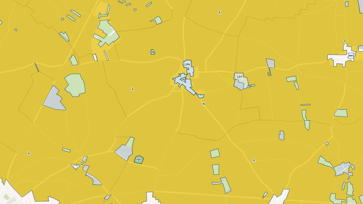 Aperçu cartographique de Foucrainville, centré sur la commune