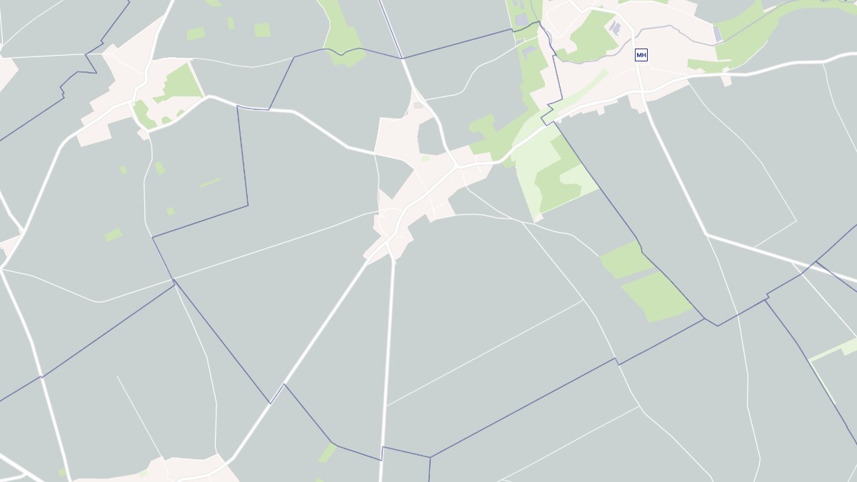 Aperçu cartographique de Gamaches-en-Vexin, centré sur la commune