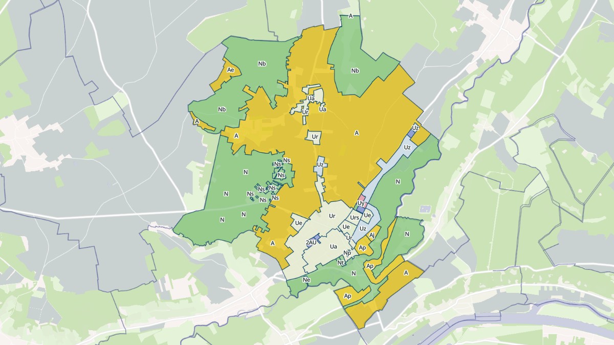 Aperçu cartographique de Gasny, centré sur la commune