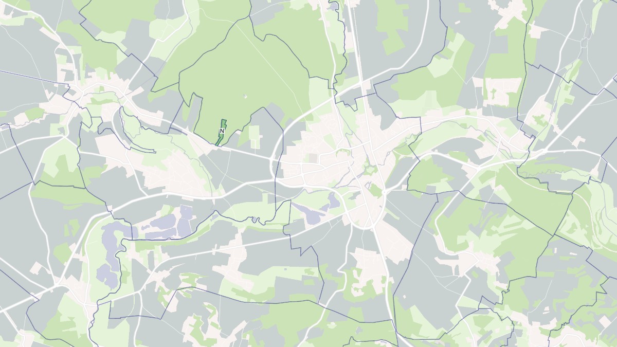 Aperçu cartographique de Gisors, centré sur la commune