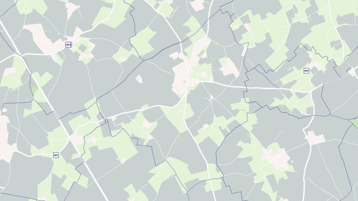 Aperçu cartographique de Giverville, centré sur la commune