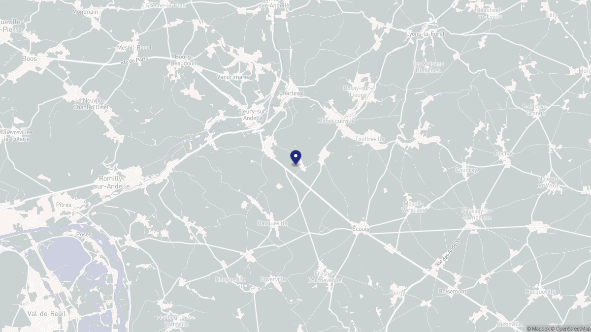 Aperçu cartographique de Val d'Orger, centré sur la commune
