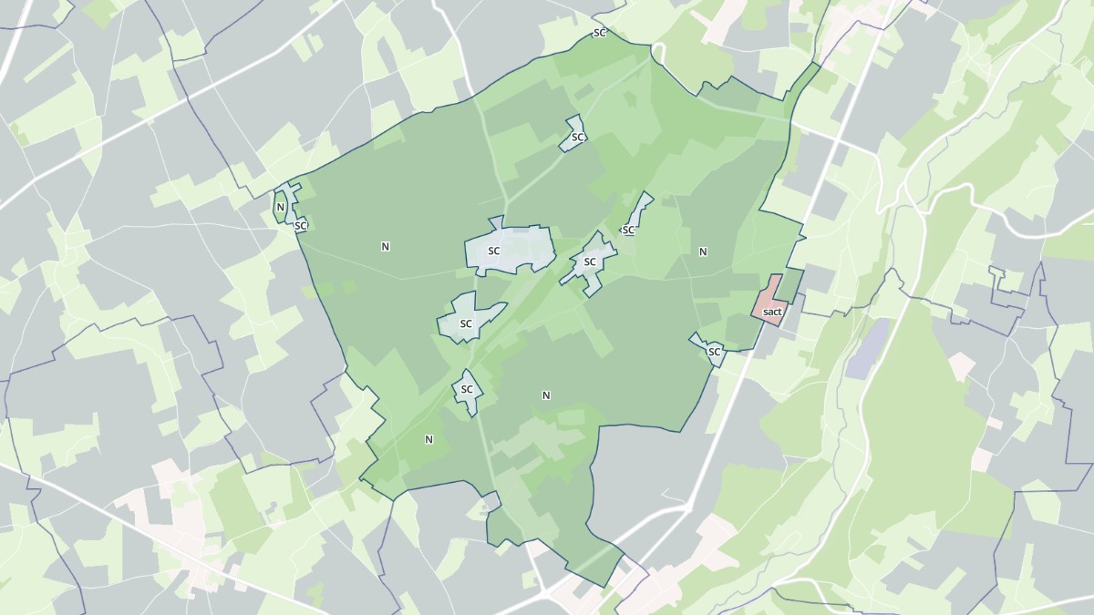 Aperçu cartographique de Grand-Camp, centré sur la commune