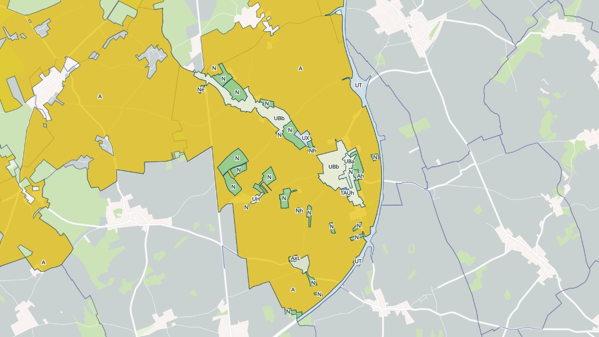 Aperçu cartographique de Grossœuvre, centré sur la commune