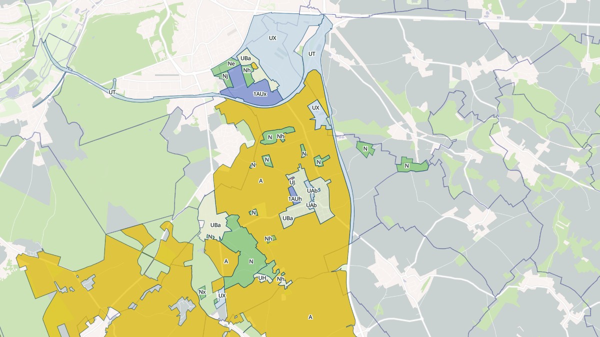 Aperçu cartographique de Guichainville, centré sur la commune