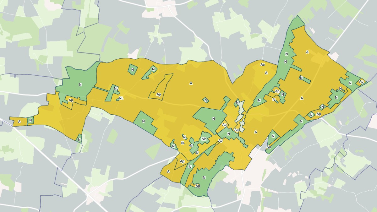 Aperçu cartographique de La Haye-Saint-Sylvestre, centré sur la commune