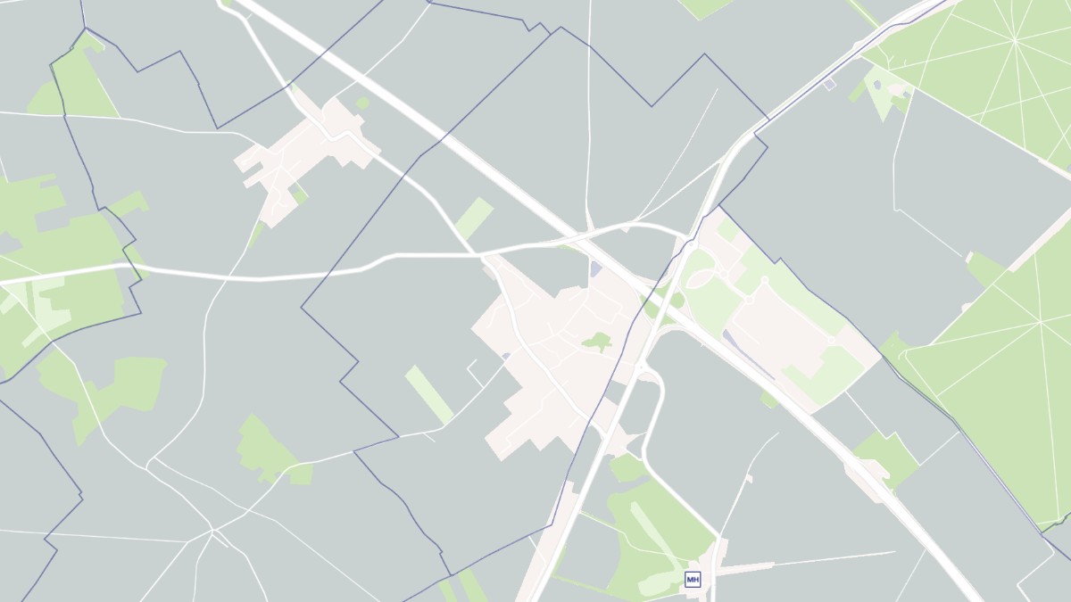 Aperçu cartographique de La Heunière, centré sur la commune