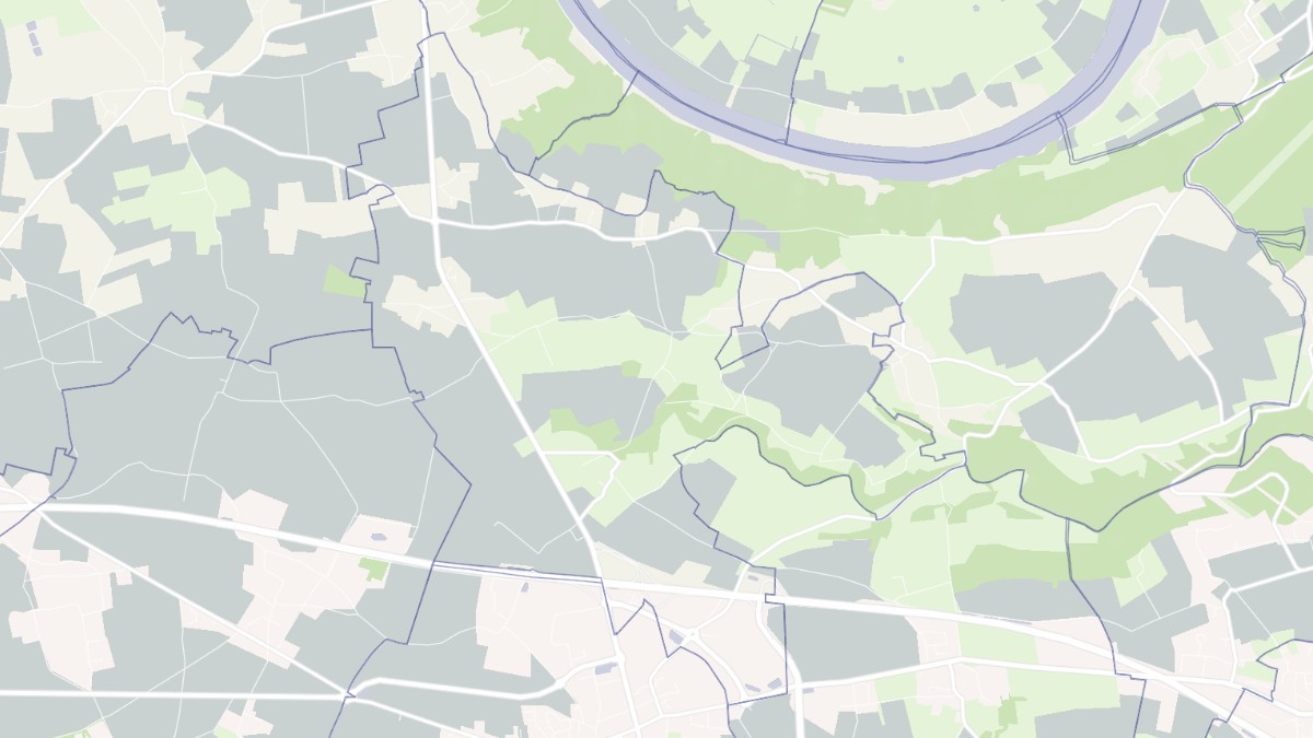 Aperçu cartographique de Honguemare-Guenouville, centré sur la commune