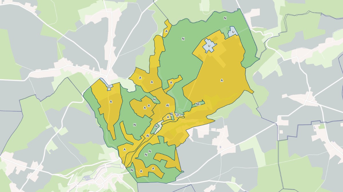 Aperçu cartographique de Lorleau, centré sur la commune