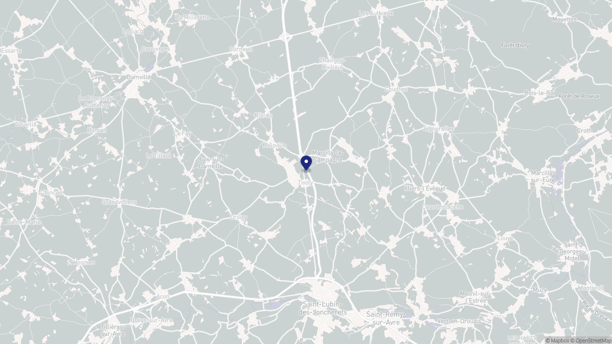Aperçu cartographique de Marcilly-la-Campagne, centré sur la commune