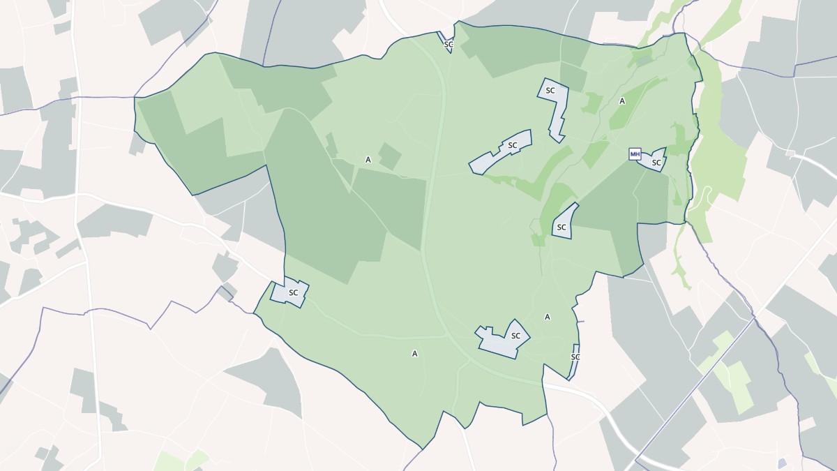 Aperçu cartographique de Martainville, centré sur la commune