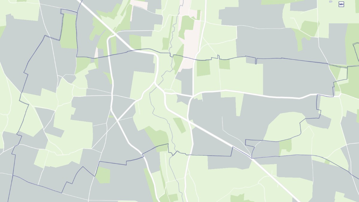 Aperçu cartographique de Mélicourt, centré sur la commune